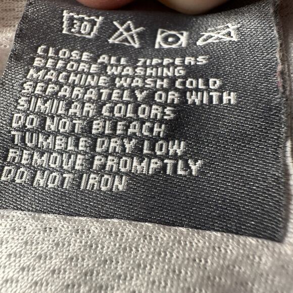 New Balance Hoode Jacket Red Blue Drawtring Waist SZ L - Picture 11 of 13